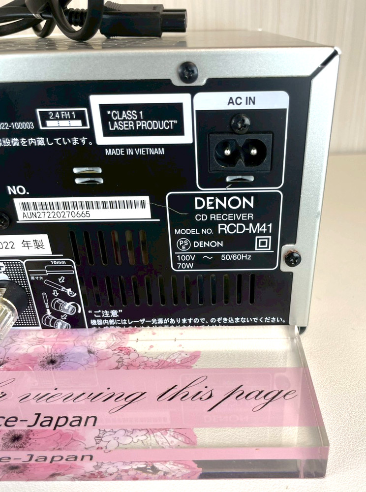 DENON RCD-M41 CD Receiver Integrated Amplifier Tested Working Silver