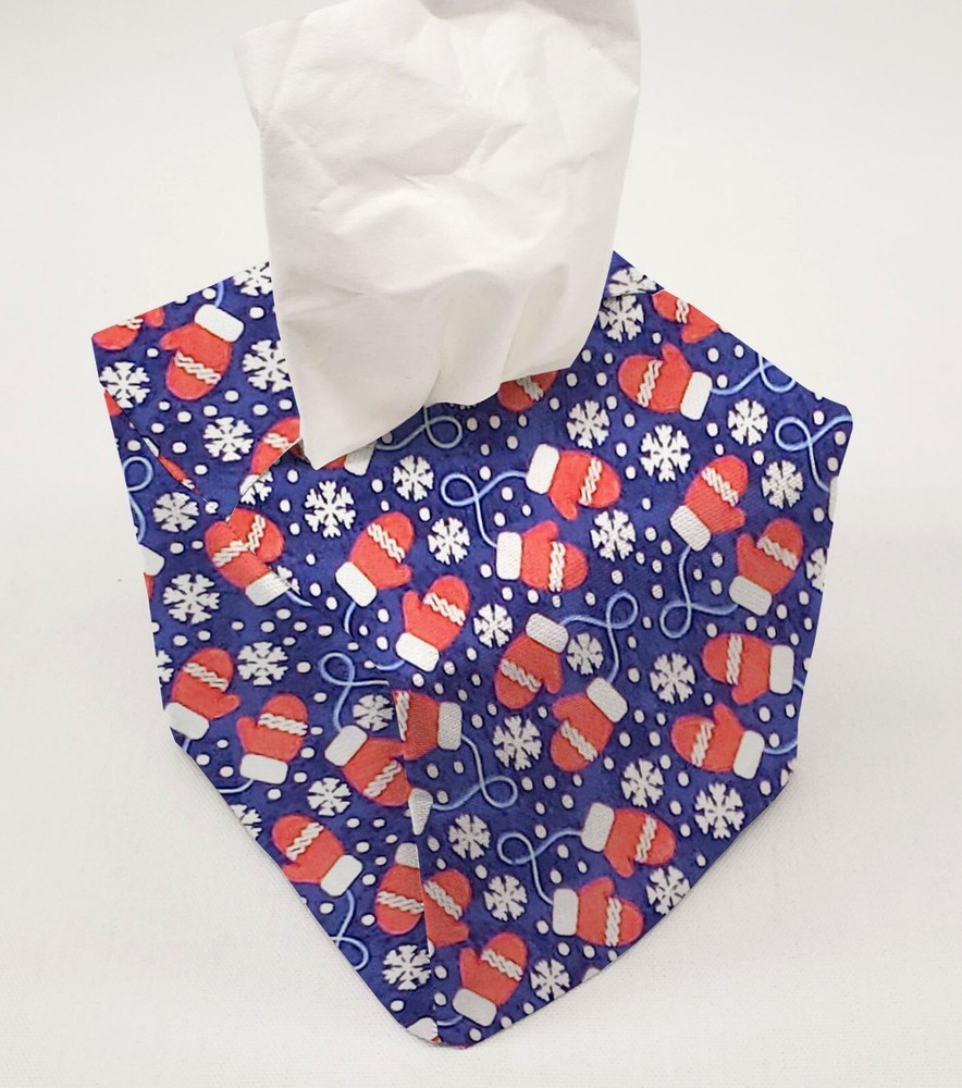 Christmas Mittens Tissue Box Cover