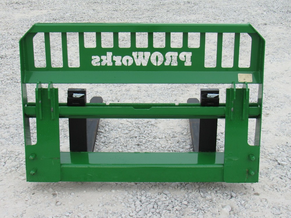 48" 4,000 Pound Pallet Fork Attachment Fits John Deere Tractor Loader Hook Pin