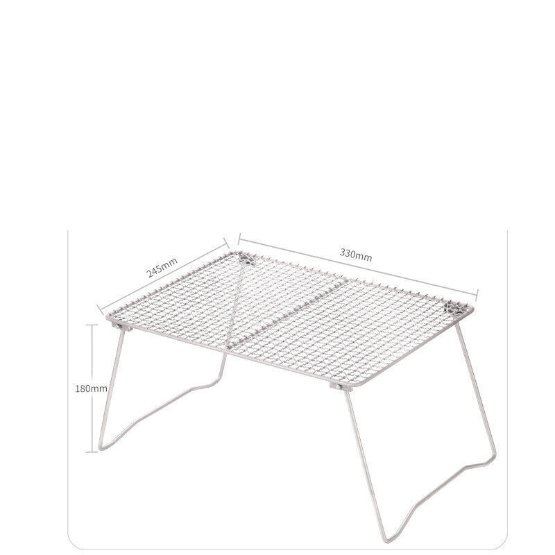 Foldable BBQ Grill Portable Titanium Barbecue plate Barbecue Accessories