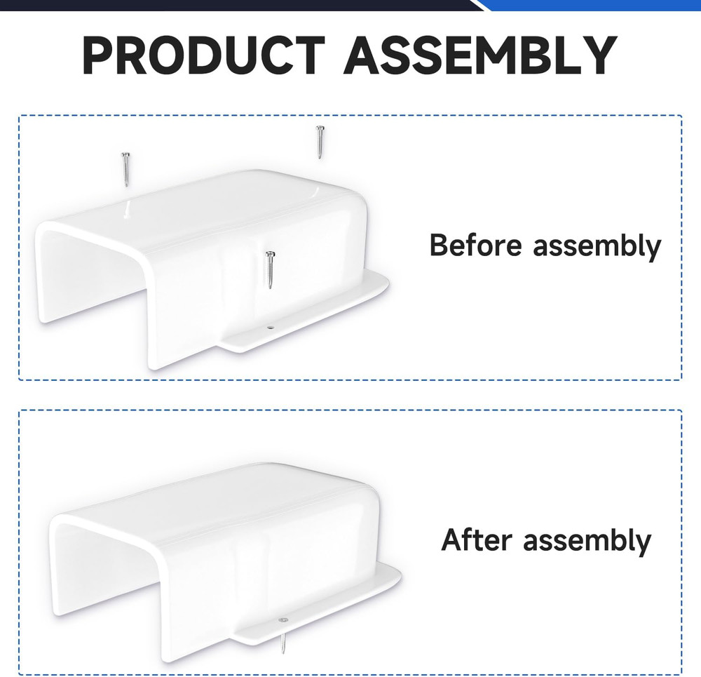 3'' Width Entry Wall Cover, Mini-Split Line Set Cover Accessories for Mini Split
