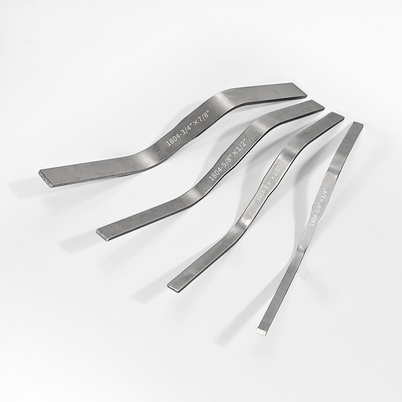 Steel Masonry Slicker Brick Jointer Tool with Flat Heads for Tile Grouting Work