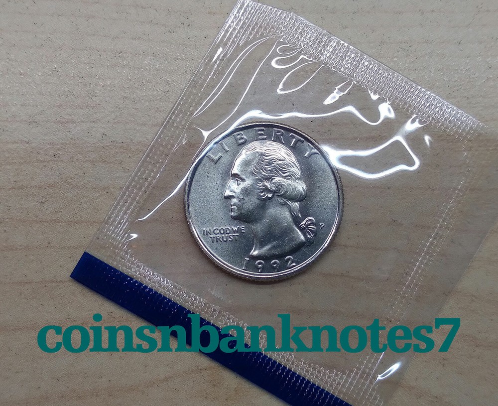 1992-D & P Washington Quarter BU Set