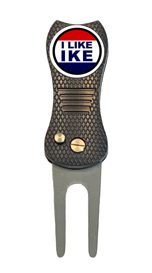 I Like Ike Eisenhower Golf Ball Marker + Switchblade Divot Tool
