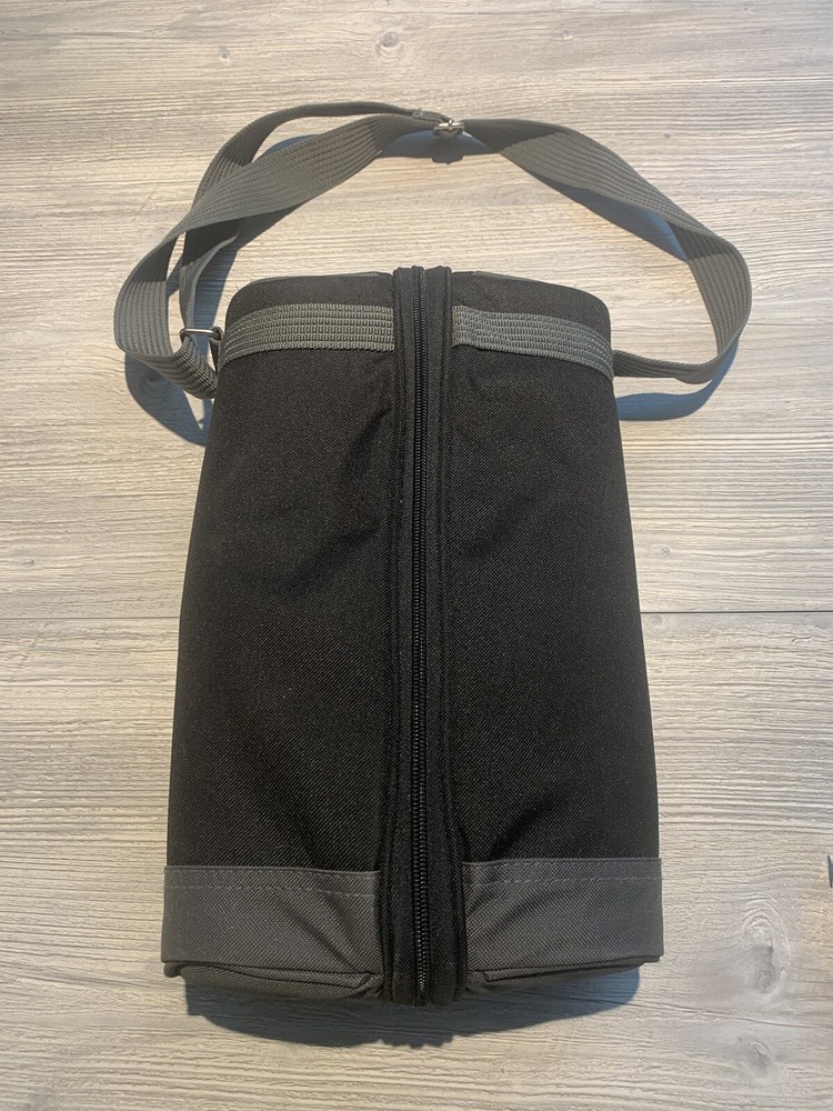 Picnic Time Wine Carrier Black