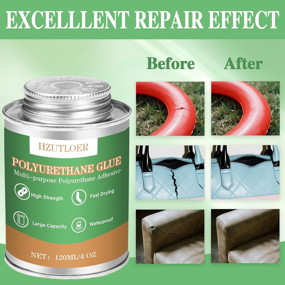 Polyurethane Adhesive,120Ml Multi-Purpose Polyurethane Glue,Super Glue for Pu...