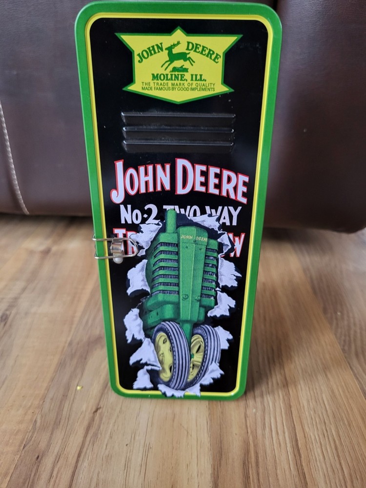 Tin John Deere Locker Bank Storage Box