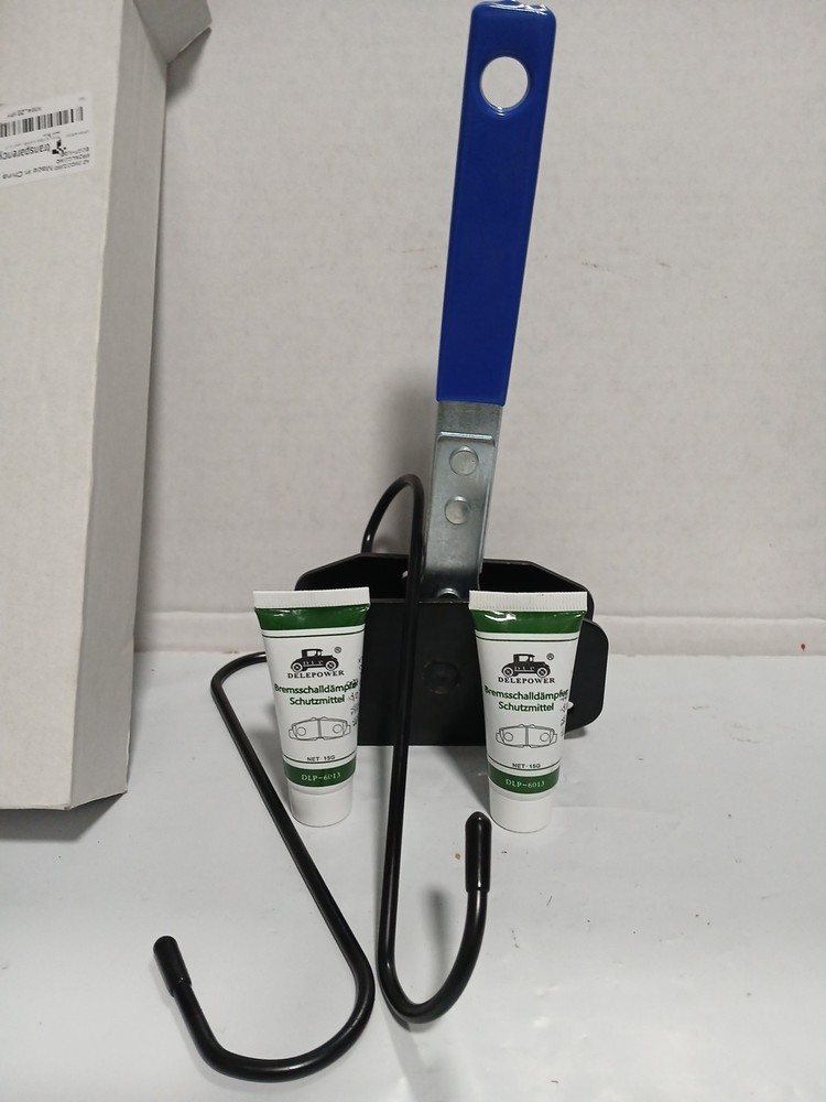 Brake Caliper Compression Tool with 2 Hooks, 2 Tubes Lubricant