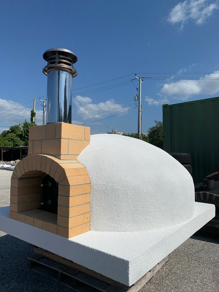 Wood Fired Pizza Oven - 43" Fire Brick Oven - 6" insulation