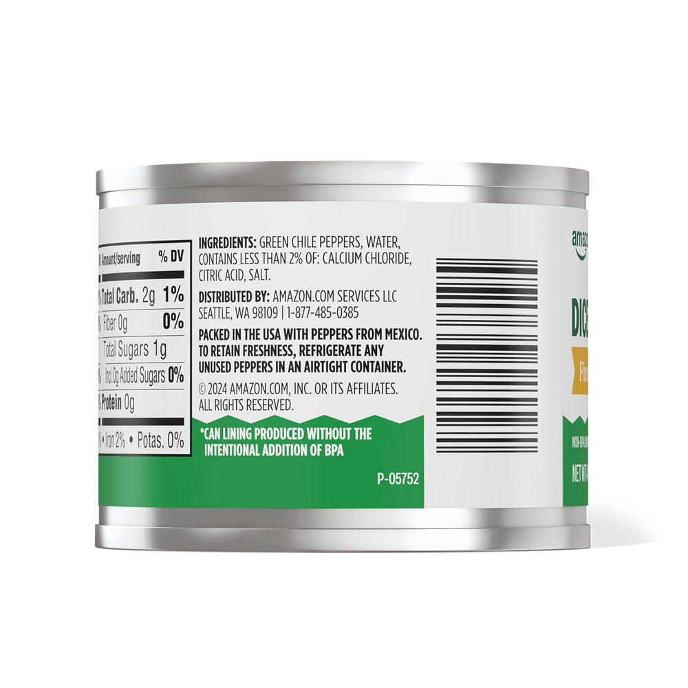, Fire Roasted Diced Green Chiles, Mild, 4 Oz