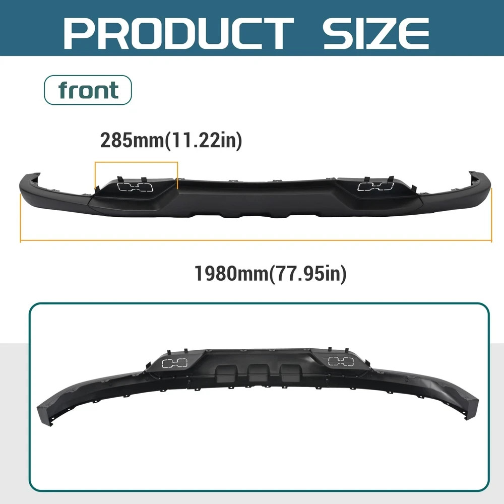 Front Lower Valance Compatible with 2016-2018 Chevy Chevrolet Silverado 1500