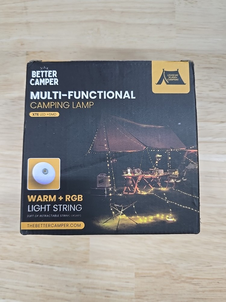Better Camper Multi Functional Camping Lamp - Rechargeable String Lights