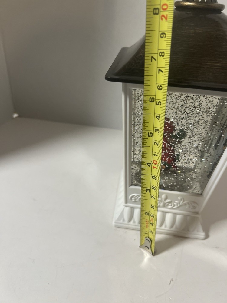 cardinal snow globe lantern