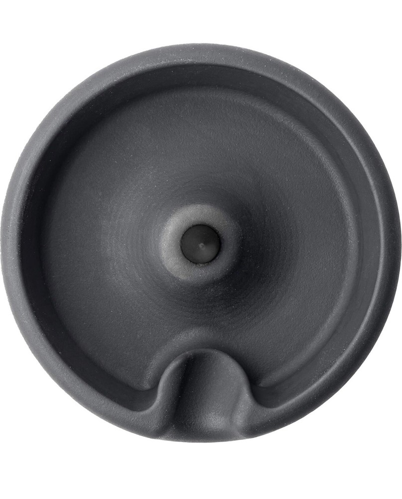 Debowler Minimalist Silicone Ashtray - BLACK with Black Spike