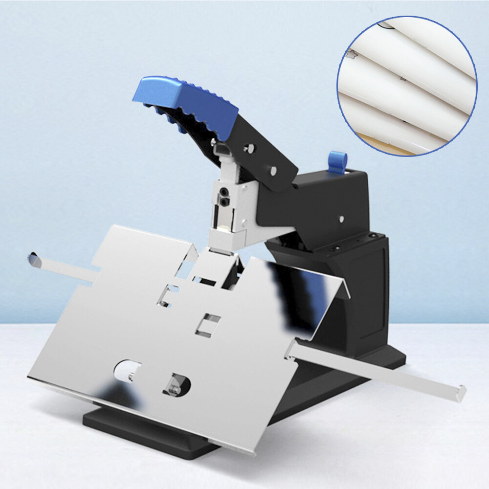 Manual Dual Flatand Saddle Stapler Stitcher Heavy Duty Binding Machine 6.5mm US