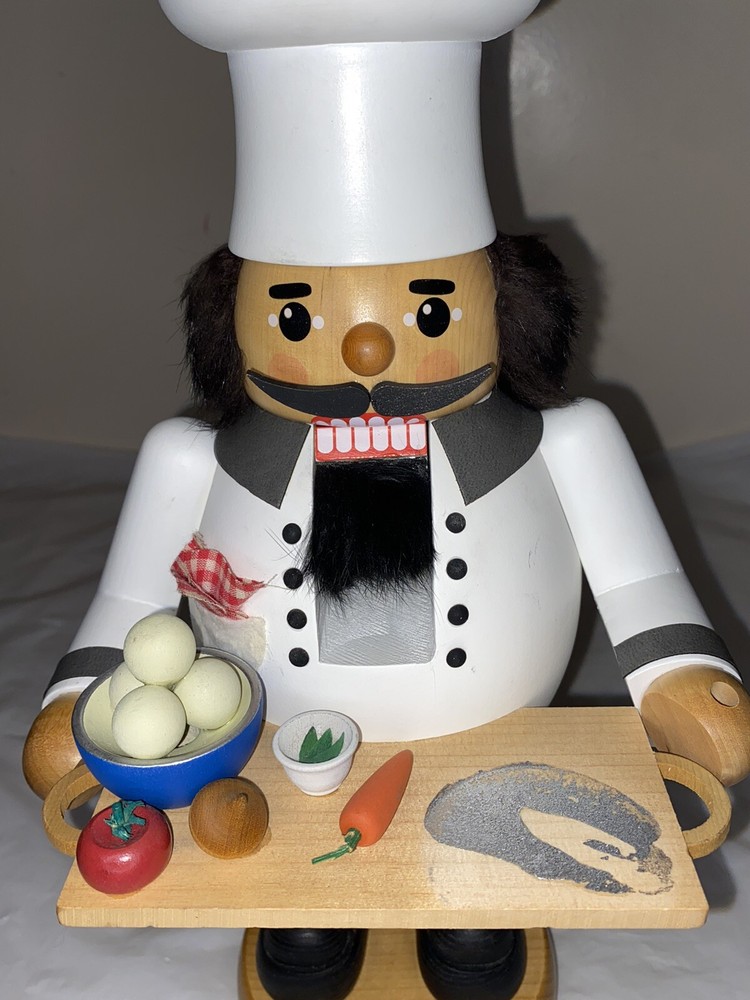 Incomplete Richard Glasser Nutcracker Chef Cook ￼ Missing Turkey Erzgebirge 14”