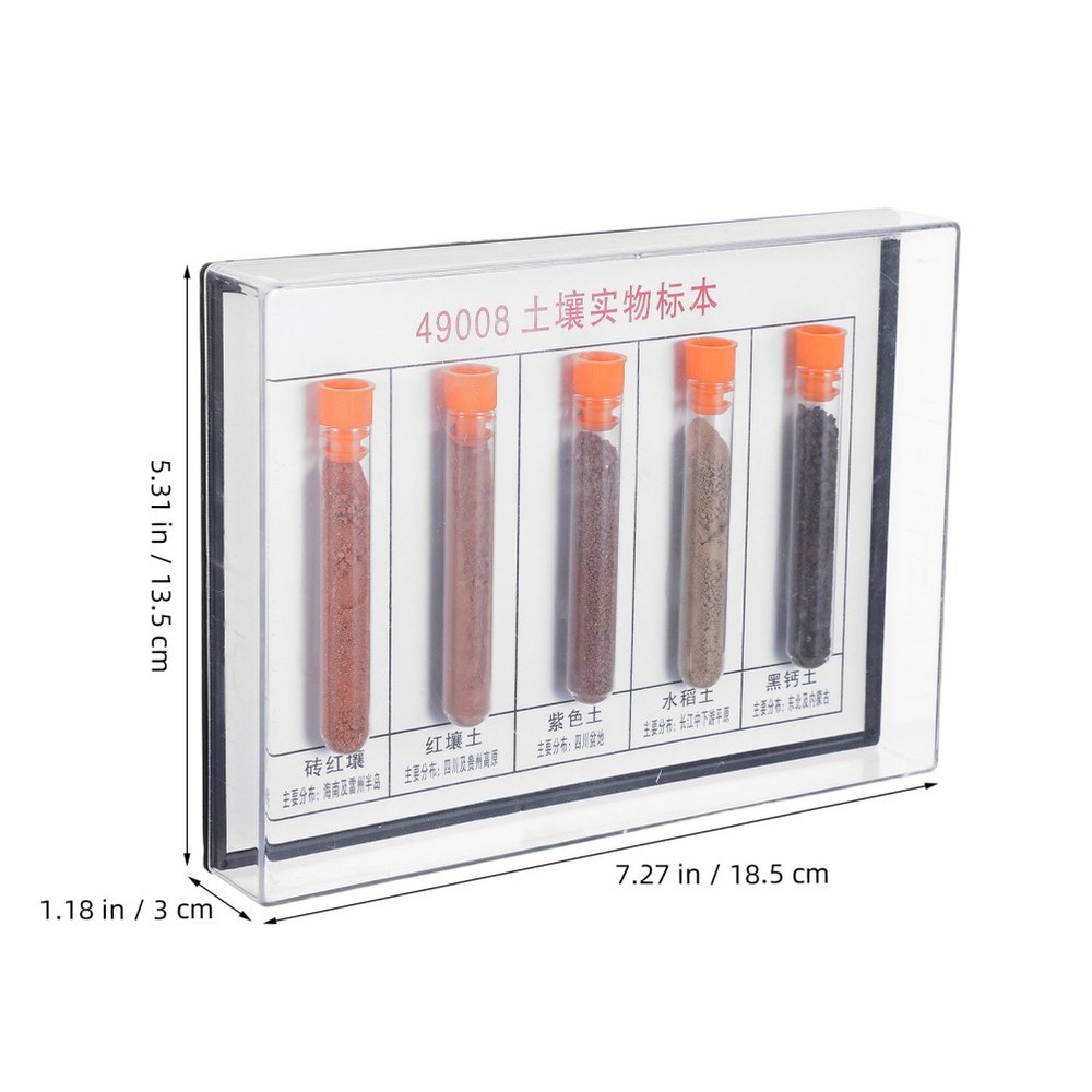 Geographical Soil Specimens Laboratory Sample Collection Set Experiment