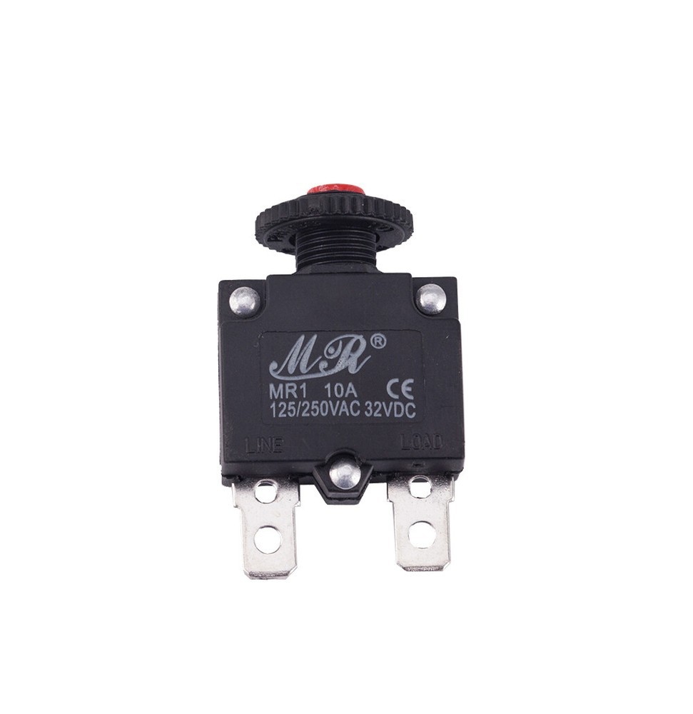 10pcs New MR1 10A Overload Protection Switch MR1 Insurance Overcurrent Protector