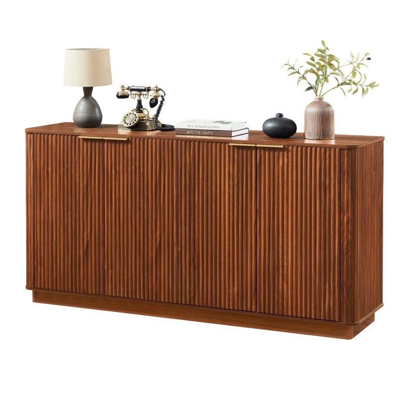 63" Buffets Sideboard Stoarge Cabinet TV Stands Console Table Adjustable Shelves