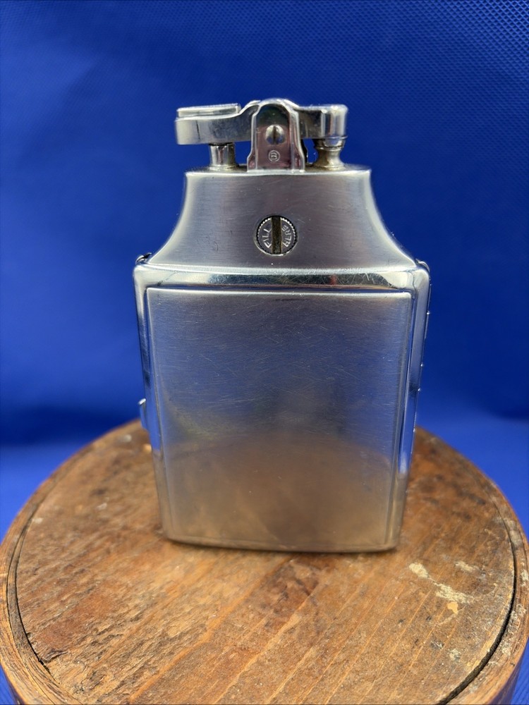 Vintage MCM Ronson Mastercase Cigarette Case Lighter Silver Tone Untested