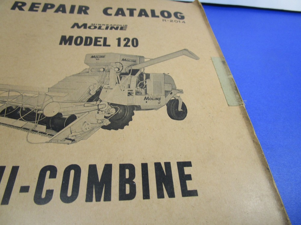 REPAIR CATALOG MOLINE MODEL UNI-COMBINE R-2014