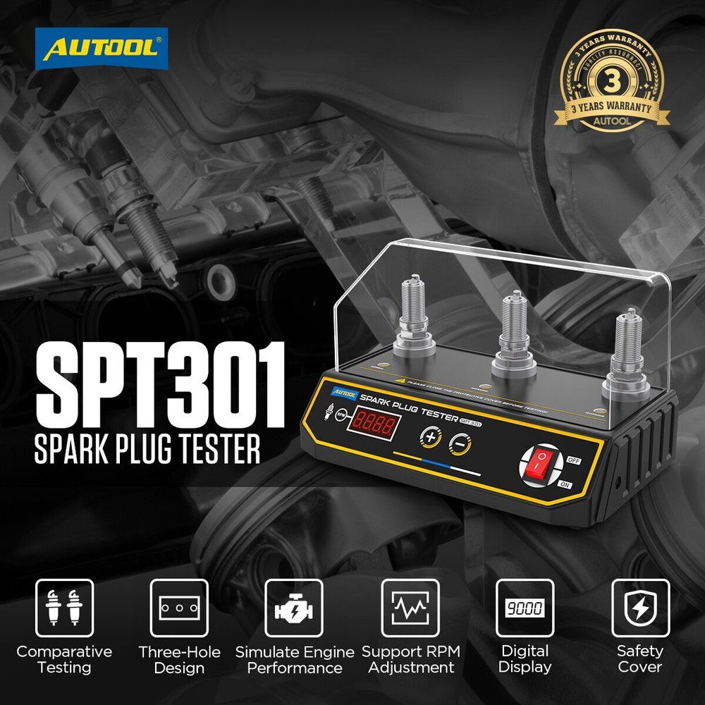 3 Holes Car Spark Plug Tester Gasoline Ignition Plug Analyzer Diagnostic Tool