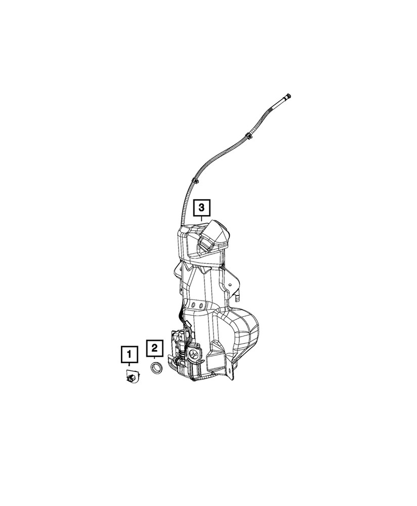 Genuine Mopar Washer Fluid Level Sensor 5152029AB