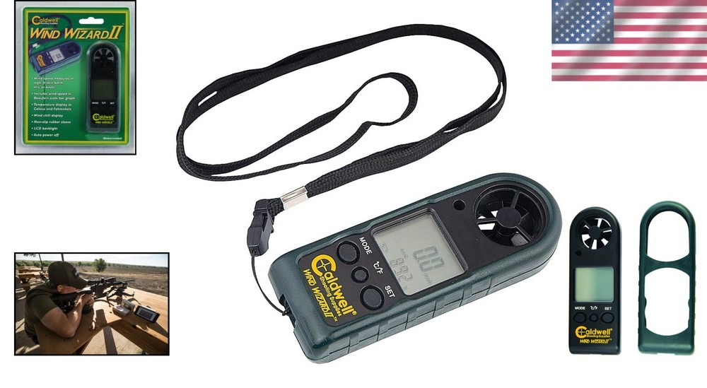 Wind Wizard II Compact Wind Meter - Accurate Readings for Hunters & Shooters