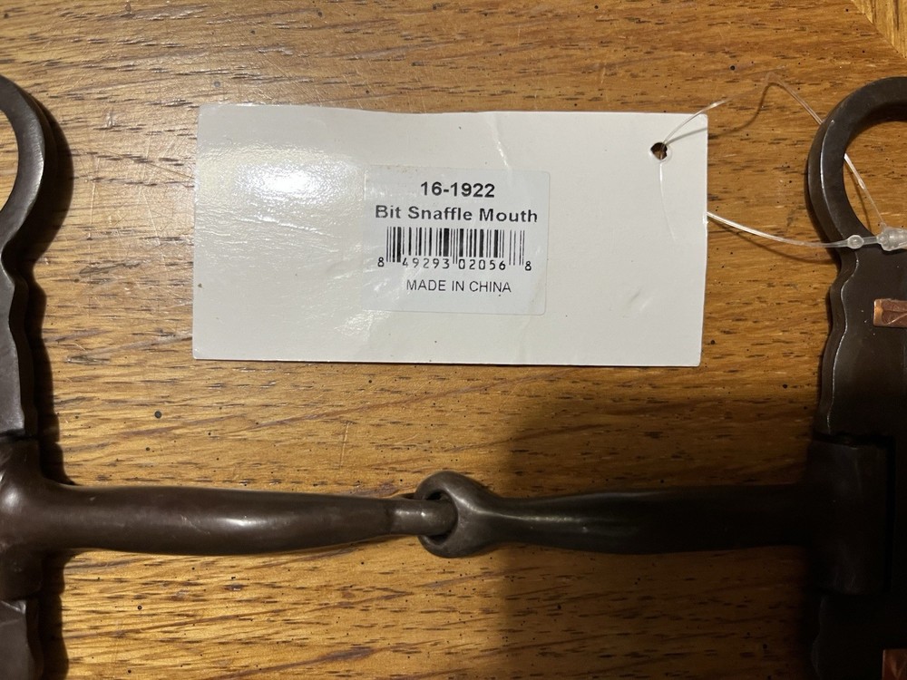 Western Snaffle bit 5” with Cooper Crosses