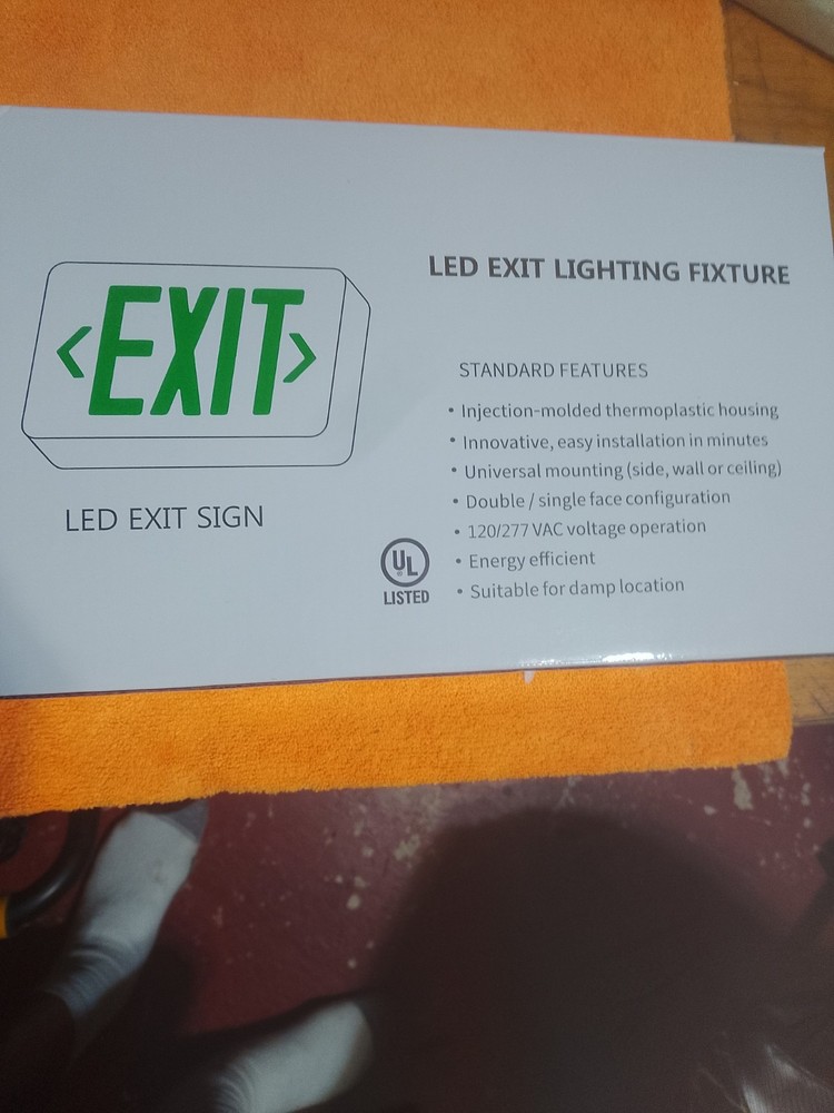 Tanlux Green Exit Sign
