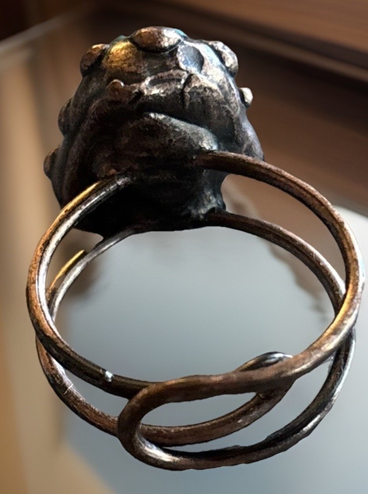 Turquoise Ring Adjustable Copper - IRREGULAR CUT NATURAL