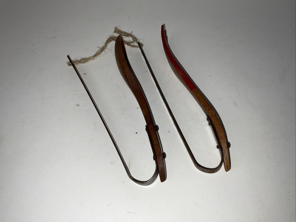 Vtg Fork And Spoon Red Painted Curtain Tie Backs