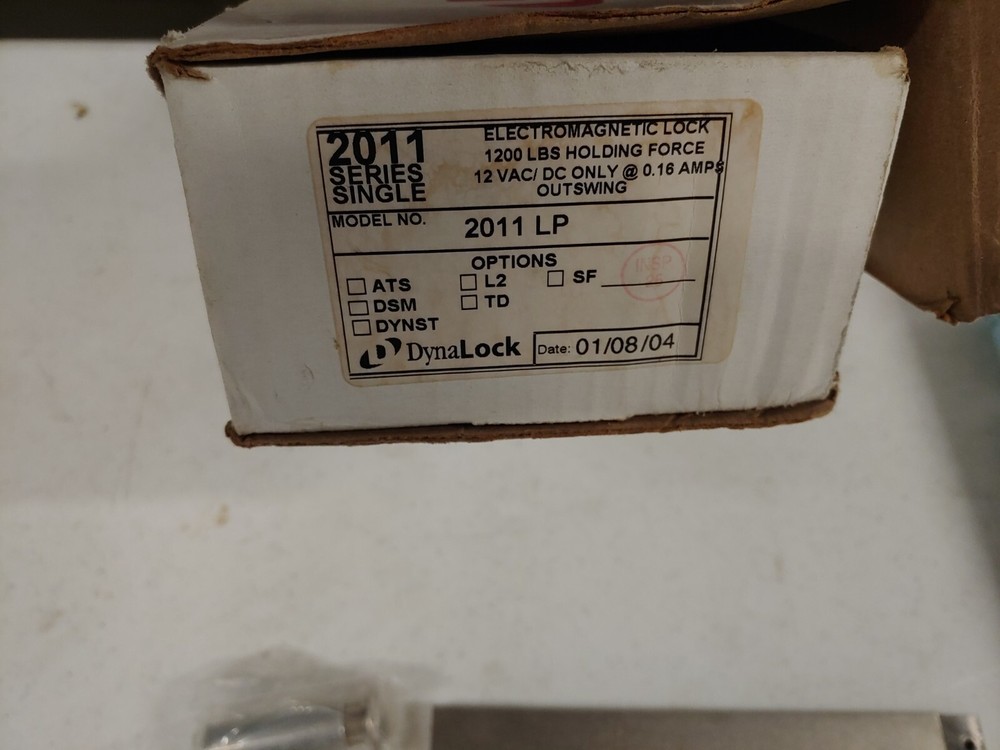 Dynalock 2011 Series Single Magnet 1200lb Electromagnetic Lock