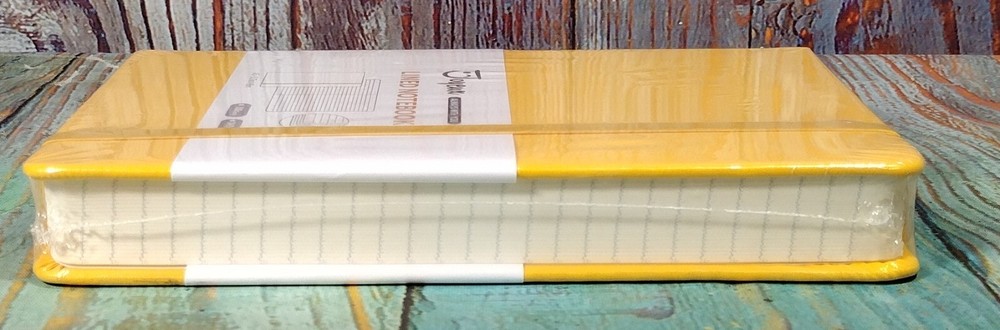Joyeux Lined Notebook - 360 Pages - YELLOW - 5.7inX8in - NEW