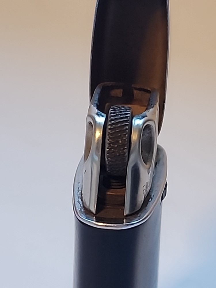 Vintage Ronson Lighter Black Silver Cigarette Lighter