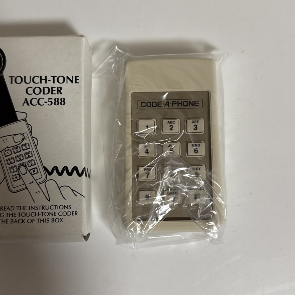 Touch-Tone Coder ACC-588 Code-A-Phone Covert Rotary Phones Dialpad Vintage NOS