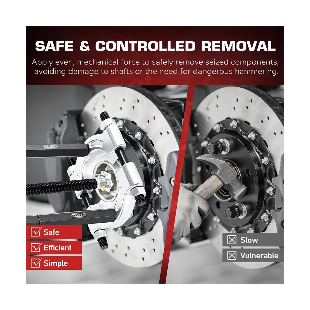 KOOPOOL Bearing Puller and Splitter Kit, Separator and Puller Set, Pinion Bea...