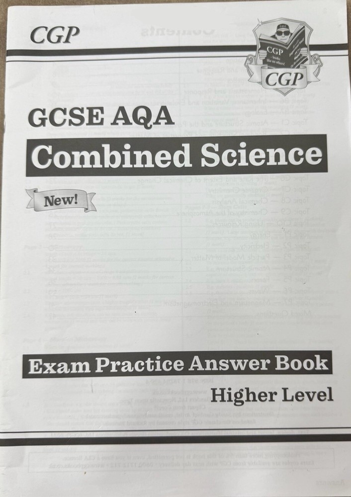GCSE AQA COMBINED SCIENCE ANSWER BOOK HIGHER
