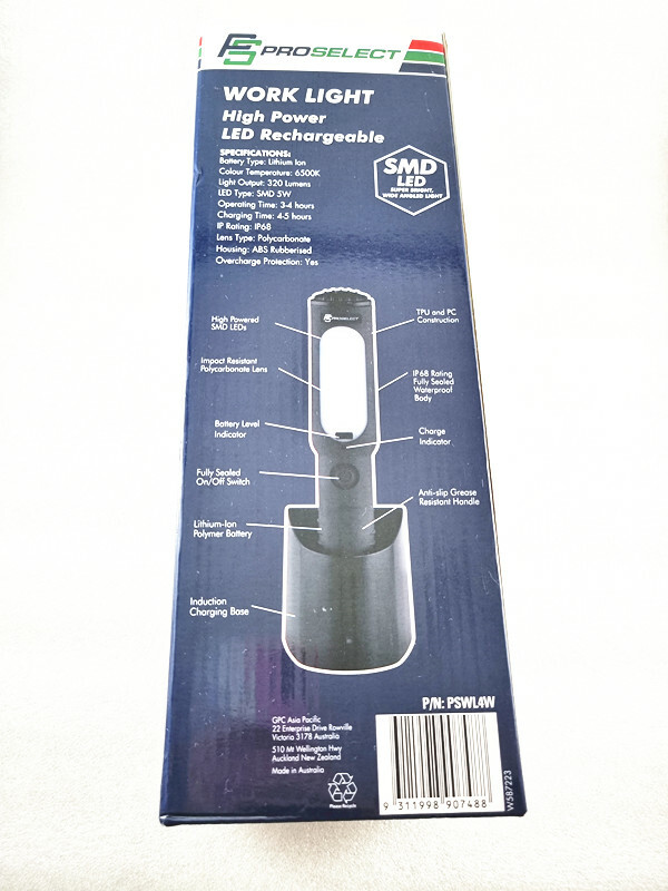 Rechargeable LED Handheld Work Light, COB LED Inspetion Light for Workshop, car