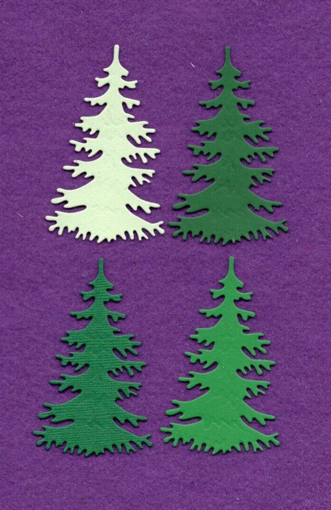 PINE TREE # 8 die cuts scrapbook cards