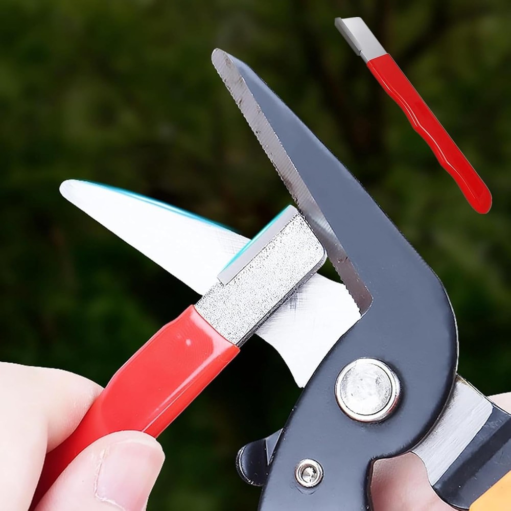 2 Pcs Scissor Sharpener Pruning Tool Sharpener, Garden Tool