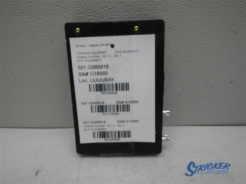 Chevrolet Silverado 1500 2018 Telematics Interface Module 84293872 6596