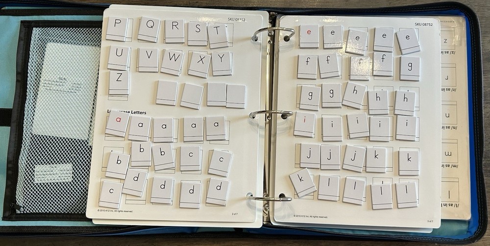Phonics Tiles & Binder for PreK, K, And 1st Grade