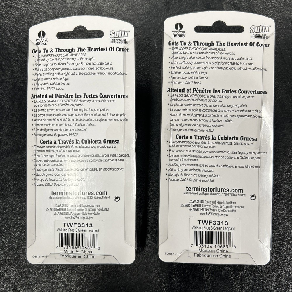 2pc Terminator TWF3313 Walking Frog 3” 11/16 “Save”