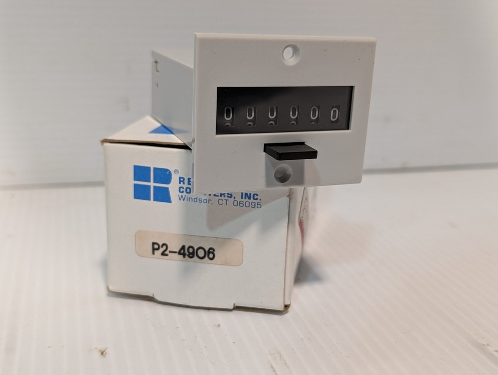 Redington P2-4906 Panel Mount Counter, 6 Digit, Push Button Reset - Free Ship