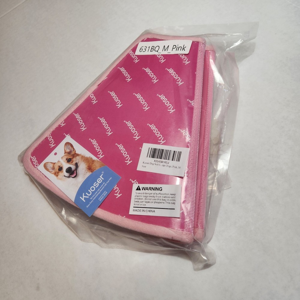 Dog Cone Collar, Recovery After Surgery, Pink, Medium