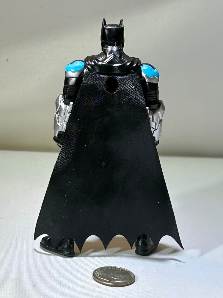 DC Comics Batman 4-inch Bat-Tech Batman Action Figure Light Blue & Black
