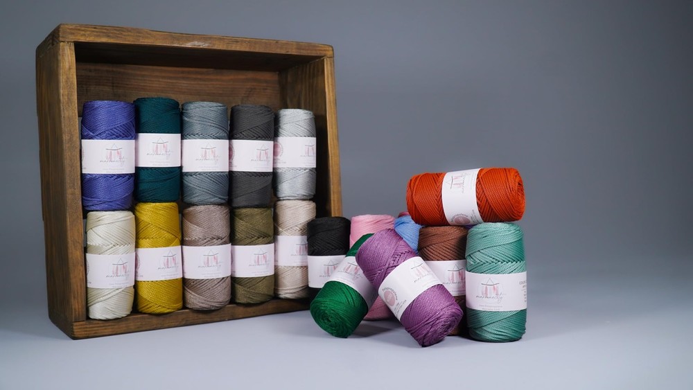 Polyester Macrame Cord 2mm x 250 Yards 750 feet 2mm Polypropylene Macrame Co...