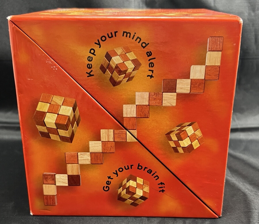 Brain Box Cube Puzzle & Brain Book by Charles Phillips (2006) * NEW* Sealed