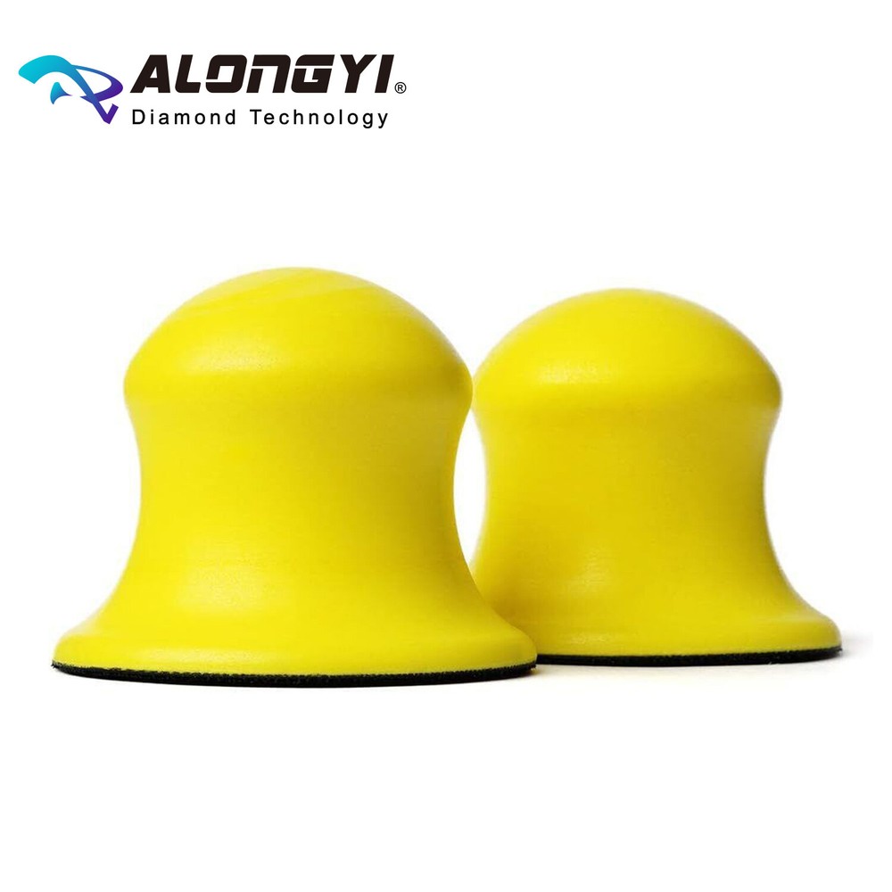 2-PCS Round Hand Sanding Block for 3" Hook and Loop Random Orbital Sander